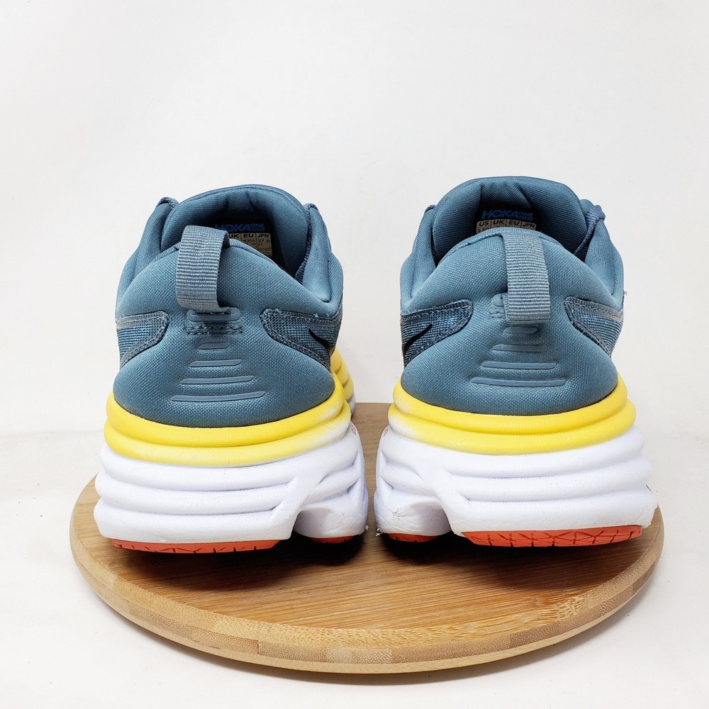 Hoka One One Bondi 8 Running Shoes Mens 9.5 D Lace Up Comfort Gym Sneaker - Picture 8 of 14